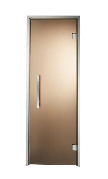 Дверь для турецкой парной GRANDIS GS 7x21 (680мм х 2090мм), стекло бронза матовая