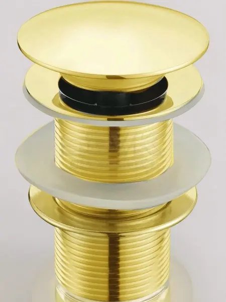 Слив латунный, цвет золото, 45мм