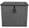 Пластиковый шкаф для улицы LifeTime Wood Look 1380L, Grey 60350