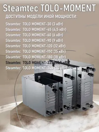 Парогенератор Steamtec MOMENT-225 22,5кВт с пультом управления