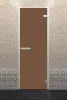 Дверь DoorWood Hamam Light для хамама,бронза матовая, 700 х 1900 мм, без порога, коробка алюминий