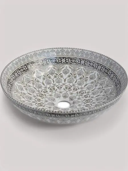 Раковина на столешницу Marrakesh grey, (405x405x125), 1008G