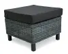 Пуф из искусственного ротанга Mokka Bella small, grey