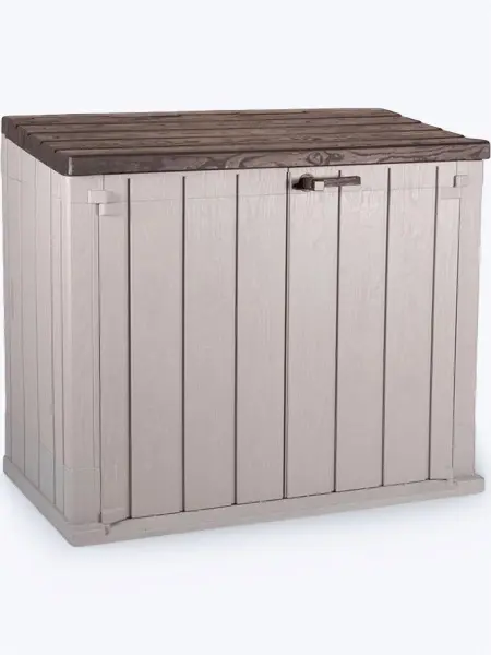 Пластиковый шкаф для улицы Toomax Stora Way 842л, бежево/коричневый