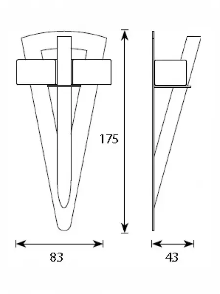 Светильник для хамама Cariitti Факел TL-100 IP67 с акриловым стержнем, 1545823
