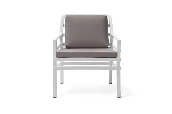 Кресло пластиковое Nardi Aria, white/grey