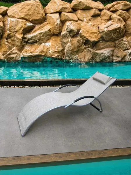 Шезлонг-лежак "Gracia" MC-3039GB Beige 177x70 см.