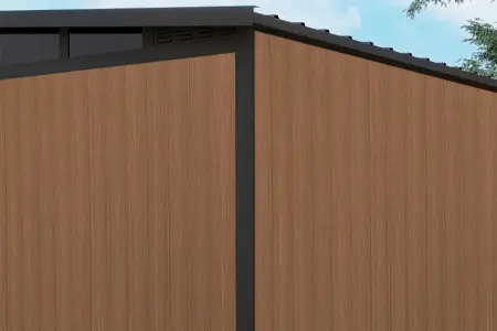 Сарай из древесно-полимерного композита Defender 9x7' ft, 5.95 кв.м.