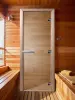 Стеклянная дверь DoorWood для бани прозрачная, 700 х 1900 мм, без порога, коробка ольхa