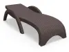 Пластиковое кресло шезлонг Siesta GS 1009, brown коричневыйЮ 187 x 73 x 44 см
