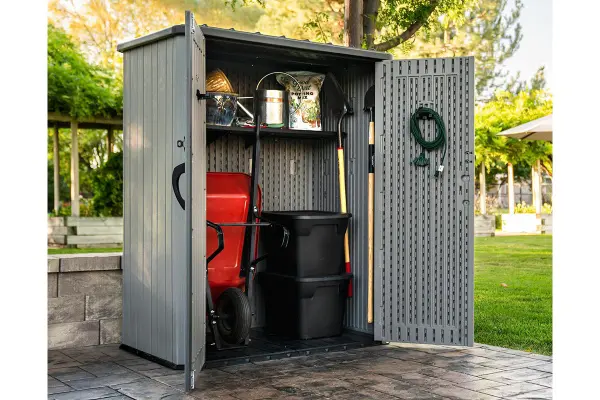 Пластиковый шкаф для улицы LifeTime Utility 2060L, 60375U