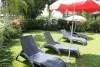 Пластиковое кресло шезлонг Siesta GS 1009, anthracite черное 187 x 73 x 44 см