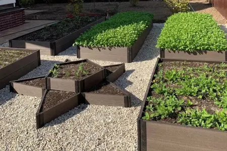 Доска Holzhof для грядок, клумб, цветочниц 2950х150х25мм, коричневый.