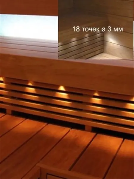 Комплект для подсветки полков в сауне Premier SE 1812, с диммером