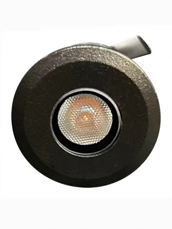 Светодиодный точечный светильник Steam & Water, d=42mm, цвет черный