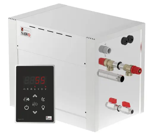 Парогенератор Sawo STE-90-C1/3-V2 для сауны и хамама, 9 кВт с пультом управления