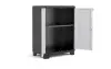 Пластиковый шкаф Keter Linear Base Cabinet, black-grey, 17206642