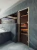 Дверь для сауны DoorWood Престиж Legend, 800мм х 2000мм, маятниковая, бронза, коробка дуб