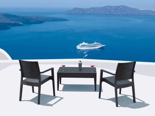 Кресло пластиковое Siesta Ibiza, dark grey