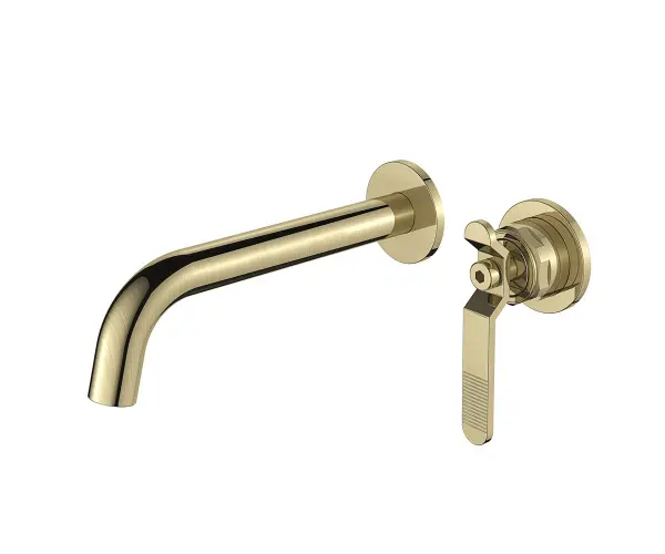 Смеситель для раковины настенный 1760'S, цвет матовое золото, 5530CG