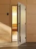 Дверь Престиж сатин DoorWood для бани, 700 х 1900 мм, с порогом, коробка ольха