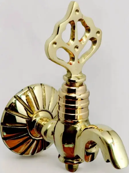 Кран латунный для хамама, цвет латунь, 10