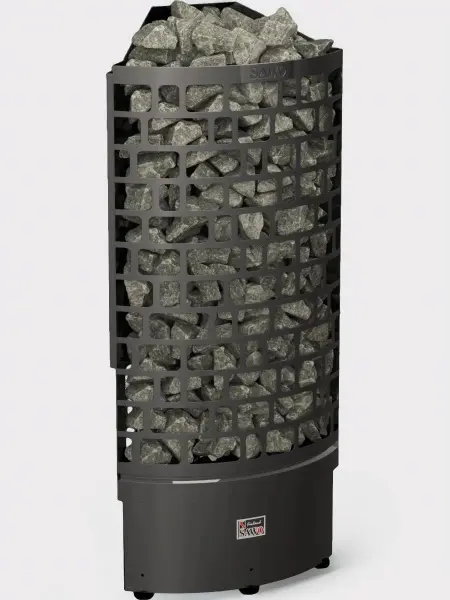 Электрическая печь Sawo Aries Corner ARI3-90NI2-CNR-BL-P-C, Black, угловая, блок мощности без пульта в интернет-магазине WellMart24.com