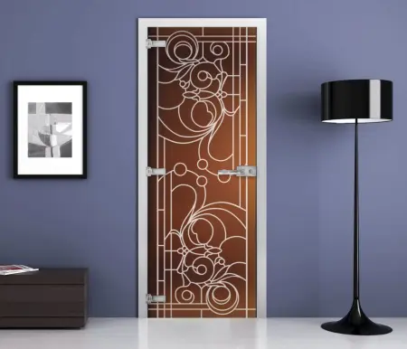 Дверь стеклянная межкомнатная MaybahGlass Premium SPMG03-04, 800х2000, бронза матовая