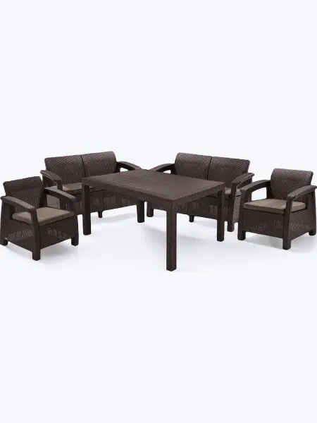 Комплект садовой мебели Keter Corfu Fiesta Set, brown