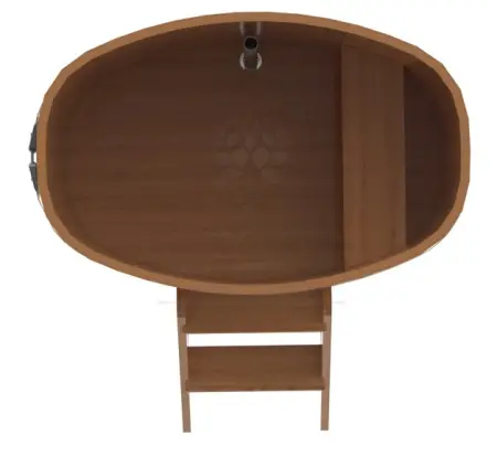 Купель овальная BentWood 0,76 x 1,16 h=1,0 (дуб натуральный)