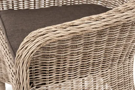 Комплект садовой мебели из искусственного ротанга 4SiS Эспрессо–80 R (стол и 2 кресла), бежевый цвет