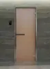Стеклянная дверь DoorWood Hamam Light бронза матовая, 2000х800 мм, для хамама и бани