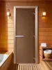 Дверь DoorWood бронза матовая для бани, 700 х 1900 мм, без порога, коробка ольхa