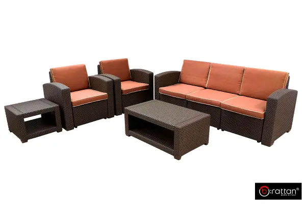 Комплект садовой мебели B:Rattan Premium 5, wenge