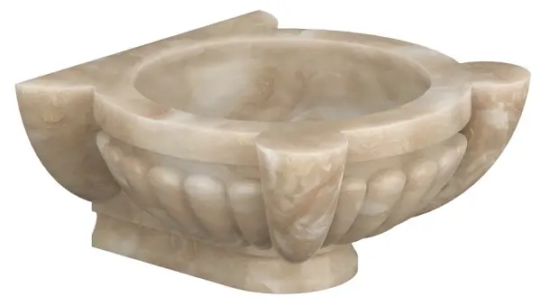 Курна мраморная КМ57 (500х500х250) вес 67 кг