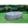 Каркасный бассейн Bestway Power Steel 488х305x107см, катриджный фильтр-насос, лестница, тент, 56448