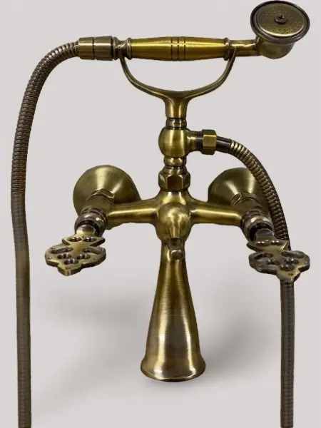 Смеситель латунный для хамама Османский, цвет бронза, 040