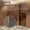 Стеклянная дверь DoorWood бронза, 700 мм х 1800 мм, для хамам и бани