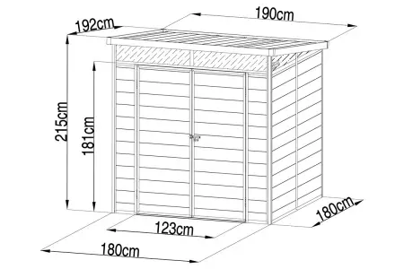 Сарай пластиковый Black Fox Artisan 3,6м2, grey