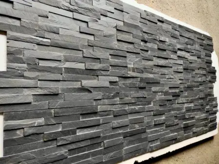 Панель Pharaon Classic сланец чёрный 150х600х10-20мм (уп 7 шт)