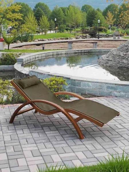 Шезлонг-лежак "Malta" AFM-503B Olive 160х70x68 см. 