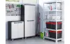 Пластиковый шкаф Keter Linear Tall Cabinet, black-grey, 17206640