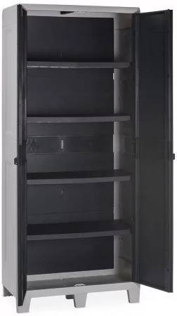 Пластиковый шкаф Toomax Woody's XL (4 полки), антрацит, 077