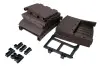 Комплект пластиковой мебели под ротанг B:Rattan Arizona 4 Set, коричневый - 2х или 3х местный диван, столик и 1 кресла