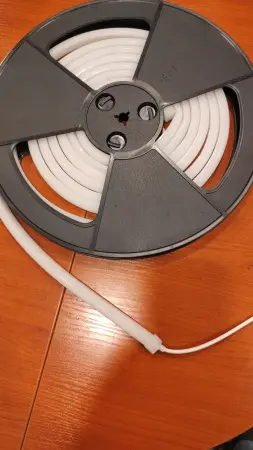 Светодиодная лента для сауны Premier WM-3000, IP67, 24V, 72W, +100C,  5 метров, теплый белый, блок питания