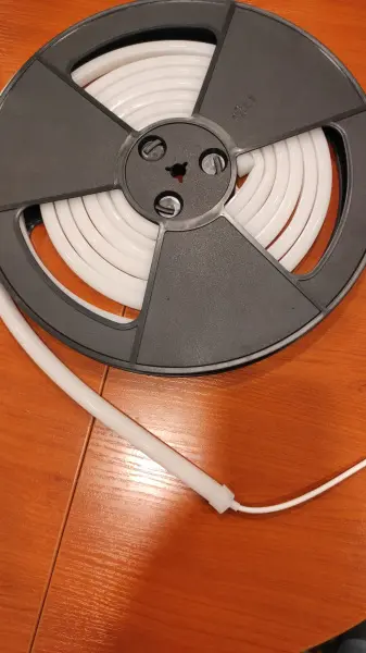 Светодиодная лента для сауны Premier WM-3000, IP67, 24V, 72W, +100C,  5 метров, теплый белый, блок питания