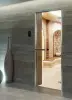 Дверь DoorWood Hamam Light 1900х700 мм для хамама, коробка алюминий, без порога, стеклянная прозрачная