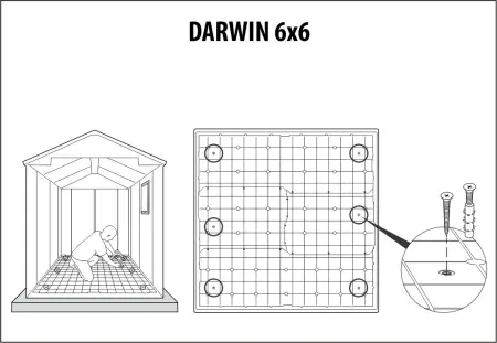 Сарай пластиковый Keter Darvin 6x6' ft