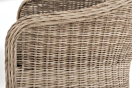 Комплект садовой мебели из искусственного ротанга 4SiS Эспрессо–80 R (стол и 2 кресла), бежевый цвет