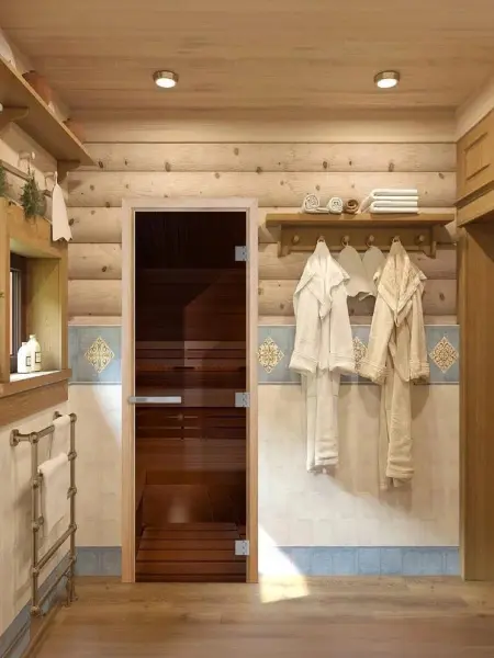 Дверь DoorWood бронза Эталон для бани и сауны, 1900x700  мм без порога, стекло толщиной 10 мм, коробка осина